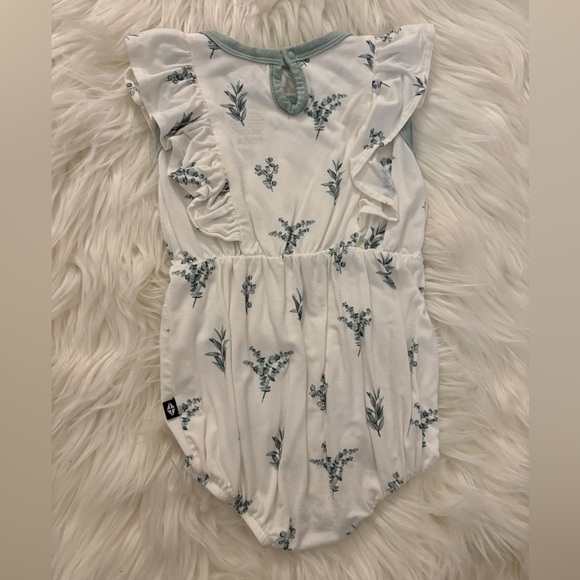 Kyte Baby Bubble Romper in Eucalyptus 3-6 months - Picture 3 of 3